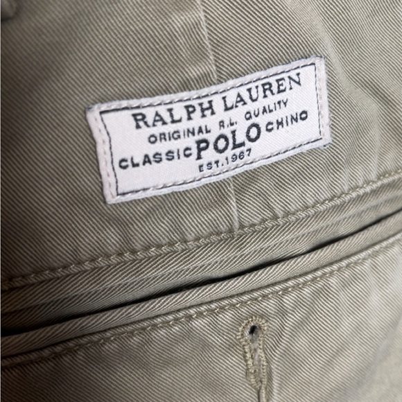 Polio by Ralph Lauren Chino Green Pants Size 42/32 Mens - Picture 4 of 6
